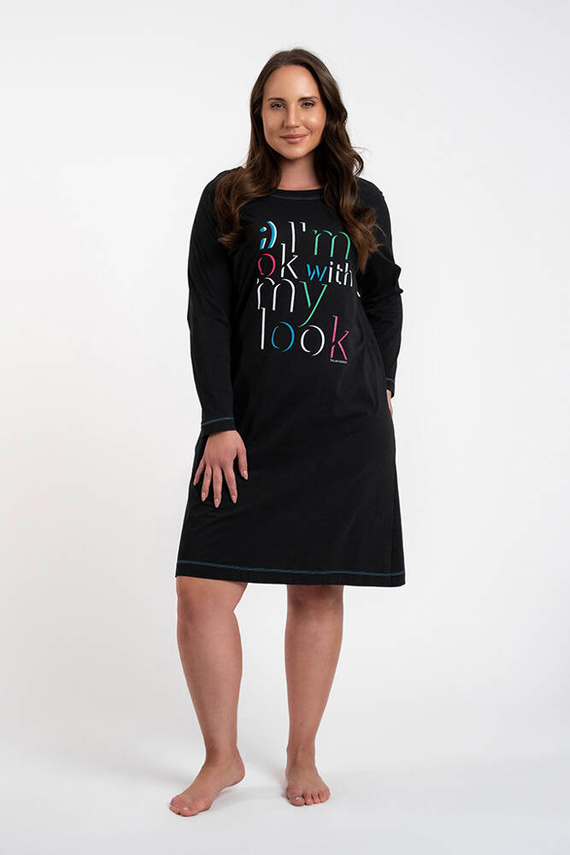 Camisón Olza Moda Italiana - negro