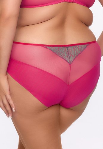 GFP 1294 Cintia Braga Gaia - fucsia-turquesa, bordado, tul, corte entero