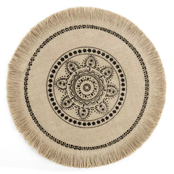 Mantel individual Eurofirany elegante base para platos glamour Elsa natural