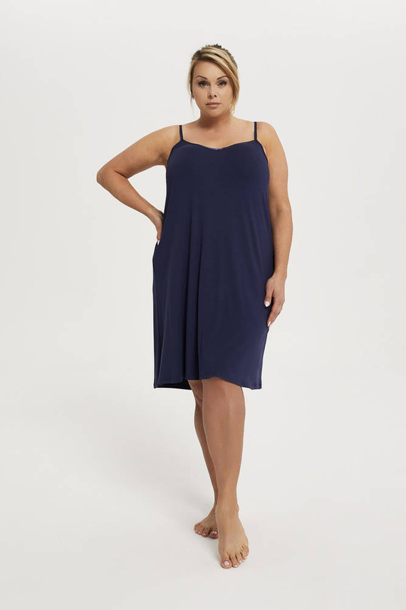 Song Camisón de señora, tirante estrecho Moda Italiana - azul marino