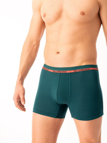 Calzoncillos bóxer para hombre Key MXH 287 verde- bambú, suaves y transpirables