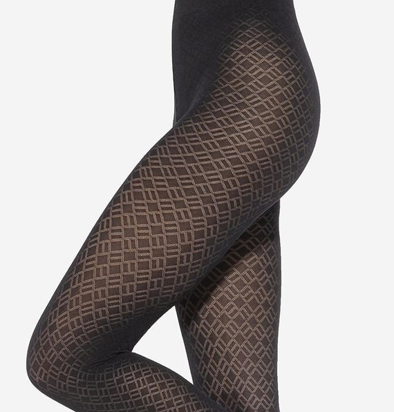 Loretta 157 Gatta medias de mujer - mate, 50 den, estampado - nero