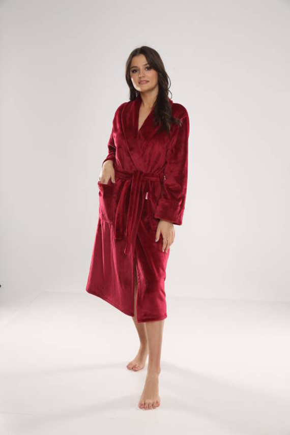 628 Albornoz largo de mujer Abigail Forex - granate