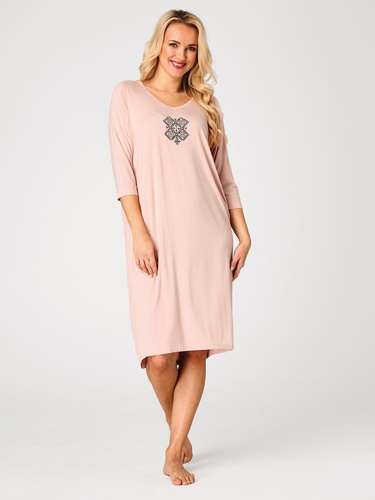 Camisón Key LND 731 color albaricoque en viscosa