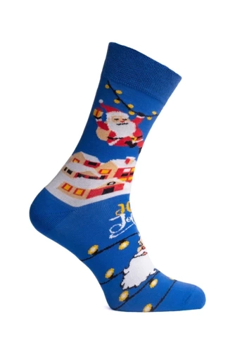 S163D Calcetines Largos Papá Noel Moda Italiana