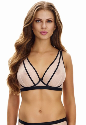 2470 Sujetador Soft bralette Lupoline-beige negro