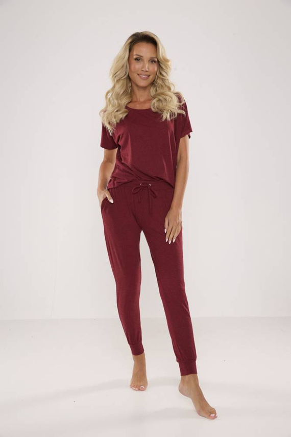 524 Paula Pijama de mujer De Lafense - granate