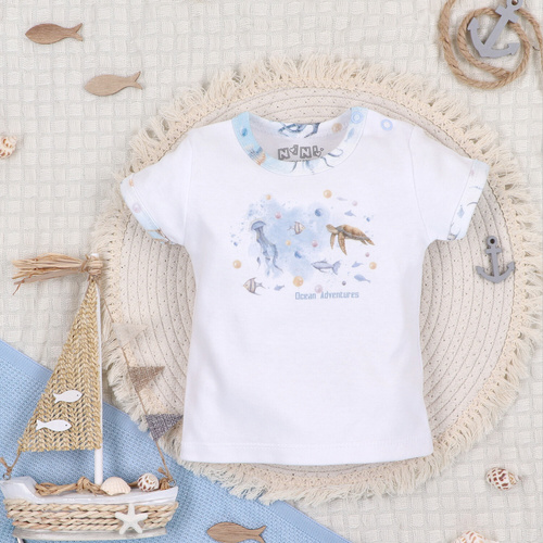 ABN-5455 Camiseta para bebé Sea Of Joy Nini - algodón orgánico, para niño