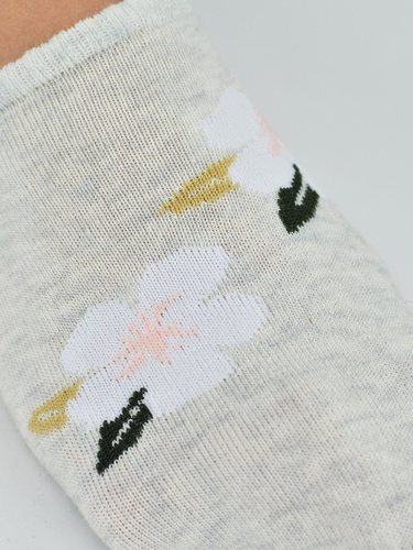Calcetines bailarina mujer ST099 Noviti algodón invisibles silicona