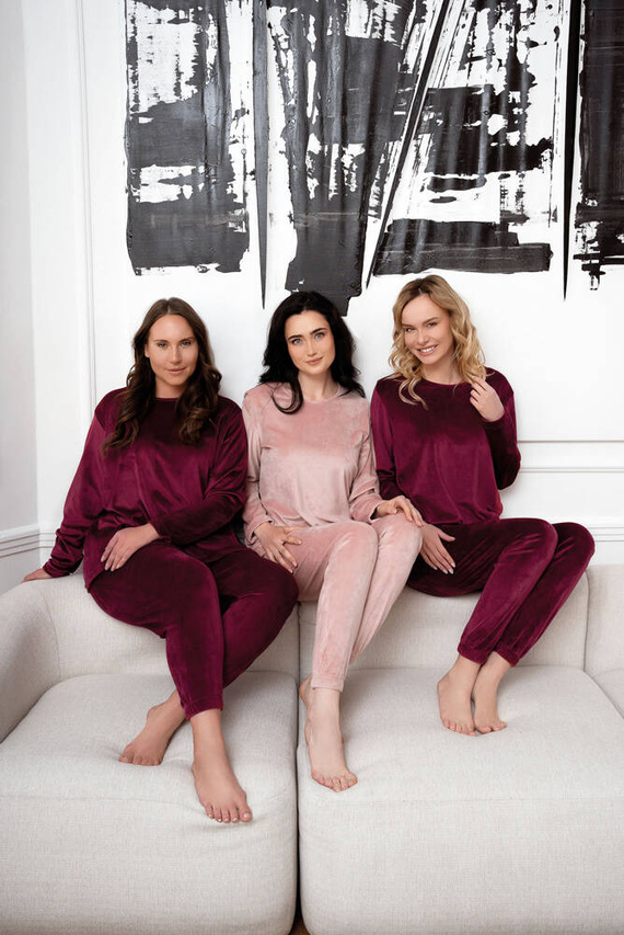 Conjunto Akara Ladies Italian Fashion - rosa empolvado