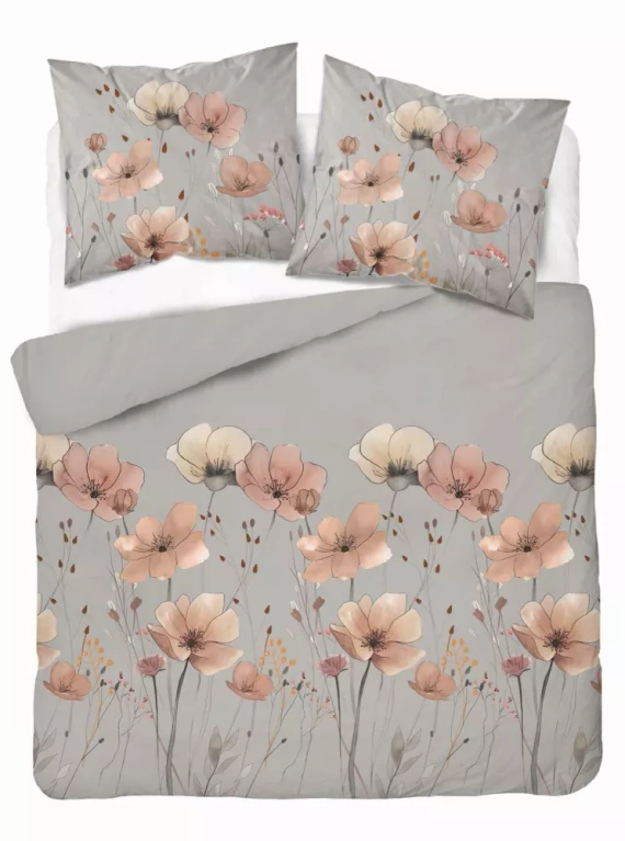 5493 A Detexpol Satin Stories gris | 100% algodón, tejido de raso, cremallera, caja de regalo