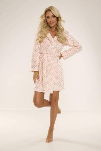 546 Albornoz corto de mujer Melanie Forex - Salmón