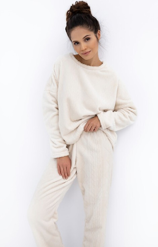 Bridget Homewear Sensis pijama de mujer - cálido, punto suave, crudo