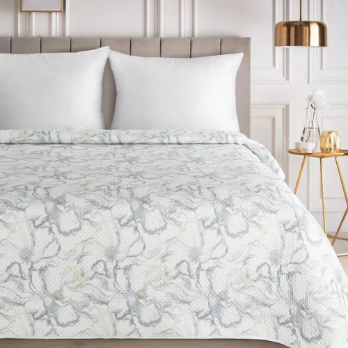 Colcha Eurofirany Lisa Blanca 100% Poliéster Colcha Elegante para Cama