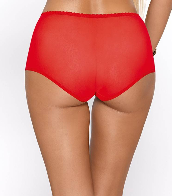 Jenny Braguitas de talle alto para mujer Paripari - rojo