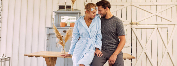 Misti Albornoz de mujer Italian Fashion - azul