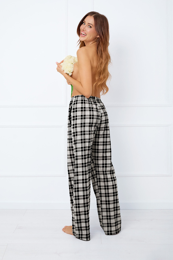 Klara Pantalón de pijama de mujer, largo Moda Italiana - estampado