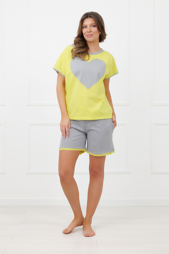 Pijama Sabrina Italian Fashion 100% algodón – manga corta, shorts