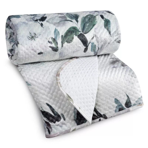 Narzuta Loti Eurofirany blanca decorativa 100% poliéster elegante