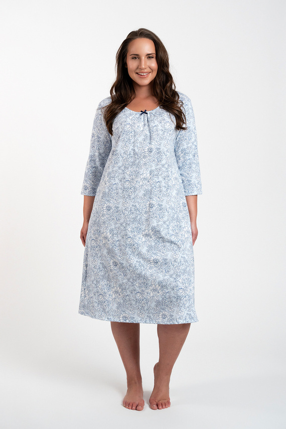 Camisón Antonia Moda Italiana - estampado azul