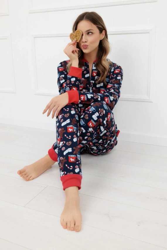 Makala Bis Pijama de mujer Italian Fashion- azul marino