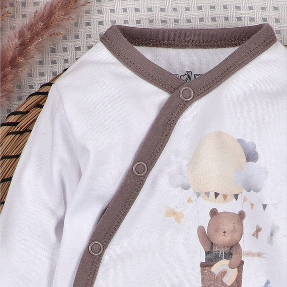 Body Nini Balloon Friends 100% algodón orgánico, fabricado en Polonia