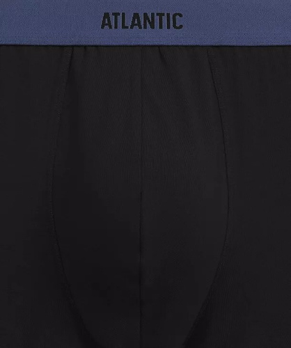 Bóxers para hombre Atlantic 3MH-0177 A3 3-pack negro-denim, algodón, pierna larga