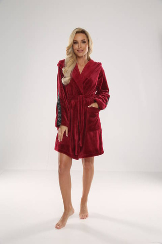 626 Abigail Bata corta de mujer Forex - granate