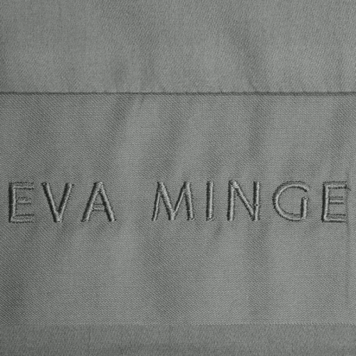 1C Elegante ropa de cama de satén Eva Minge Eurofirany acero | macrosatin 100% algodón