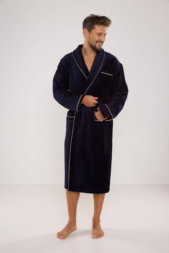 735 Bata de hombre Manuele De Lafense - azul marino