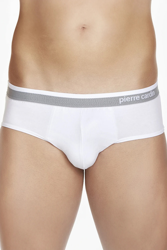 PCU 402 Pierre Cardin blanco - calzoncillos clásicos de algodón para hombre, cómodos para llevar a diario