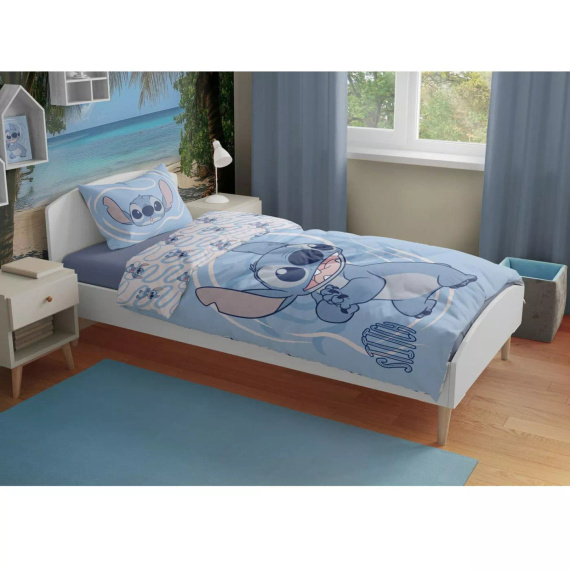 Ropa de cama infantil Faro Lilo i Stitch 100x135 algodón + funda 40x60