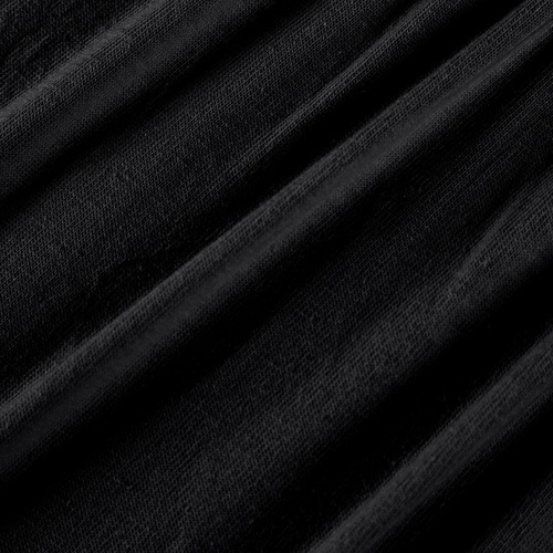 Sábana ajustable Jersey 4 Eurofirany con goma algodón elastano 190 g/m² negro