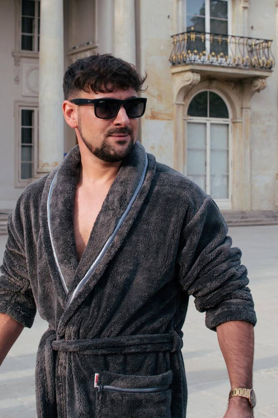 716 Bata de hombre Rafael De lafense - grafito