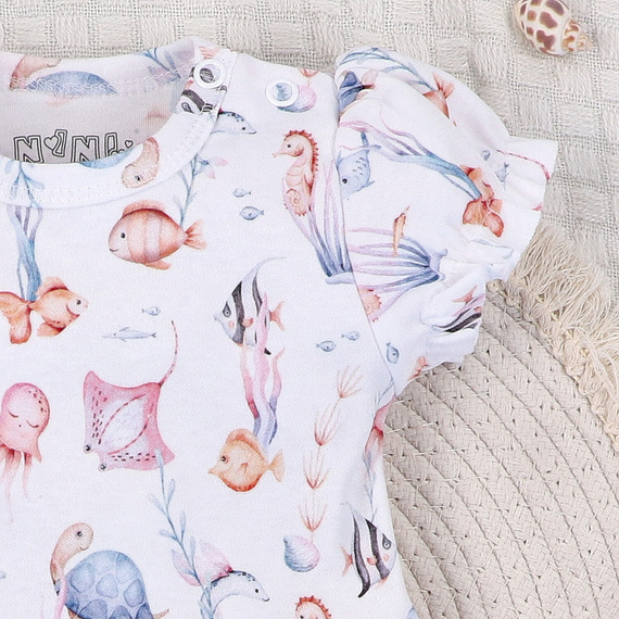 ABN-5486 Vestido para bebé Underwater World Nini - algodón orgánico, ligero y suave