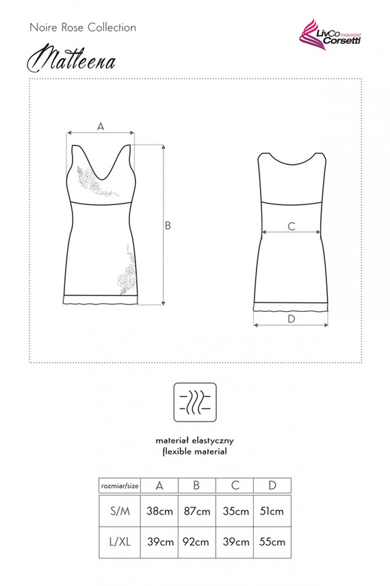 Matleena LC 90366 LivCo Corsetti Moda chemise mujer