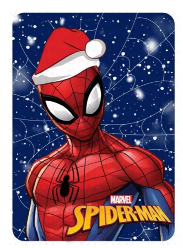 Manta polar Spider-Man 4304 Faro - azul marino, Navidad, 220 g/m²