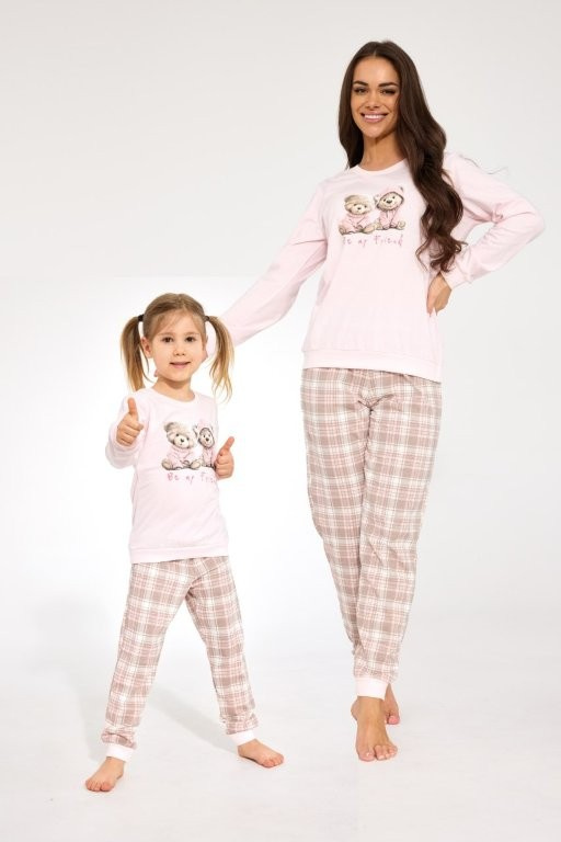 Pijama para niña Cornette 594/202 592/202 Be My Friend 100% algodón manga larga
