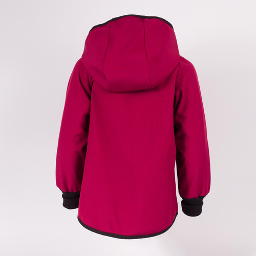 229002 Nicol Chaqueta softshell para niña con capucha, forro polar, reflectante - burdeos