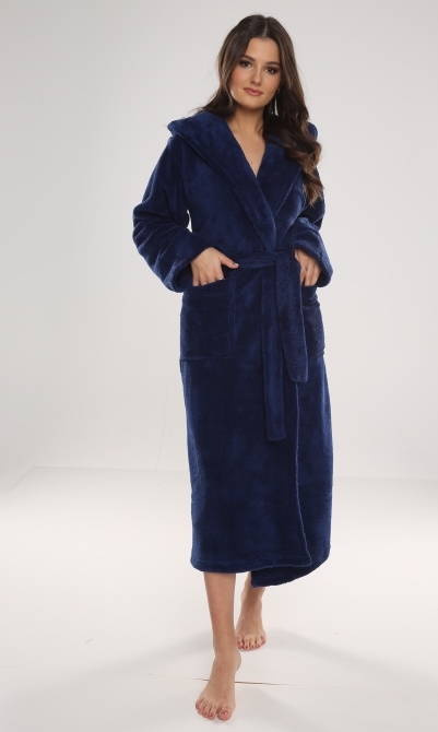 807 Luna II Bata larga de mujer Forex - Azul marino