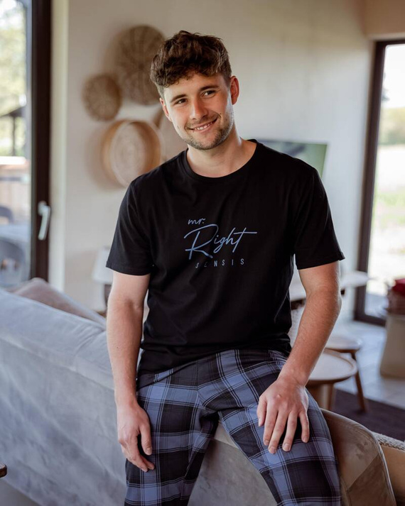 Sensis Victor Pijama de hombre - negro