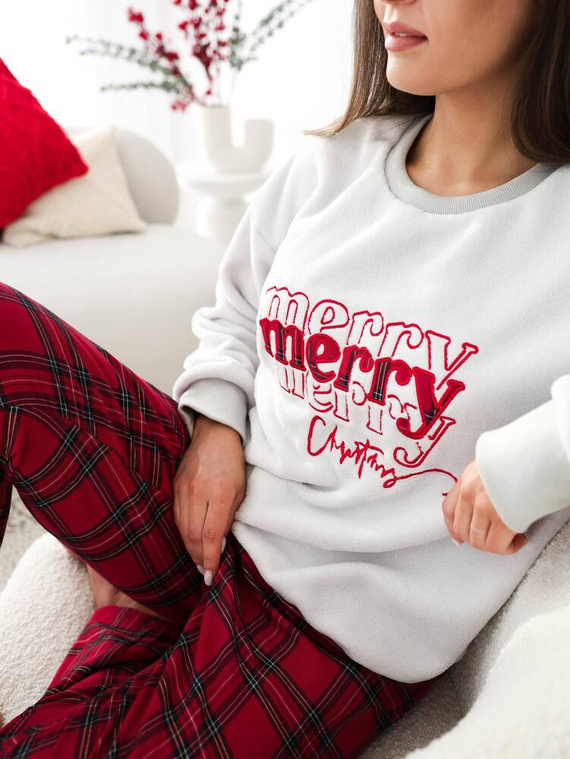 Pijama de mujer Gween Soft/Flannel Sensis - gris