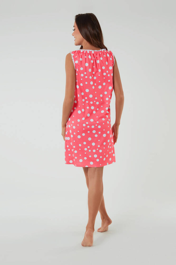 Camisón y chemise de lactancia Raba, tirante ancho Moda Italiana - estampado frambuesa