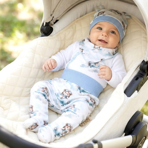 NINI ABK-0058/PIL conjunto infantil 4 piezas Baby Bear Pilot