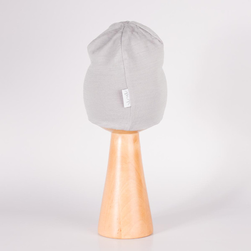 229110 Nicol Gorro Merino 100% lana infantil doble capa - gris