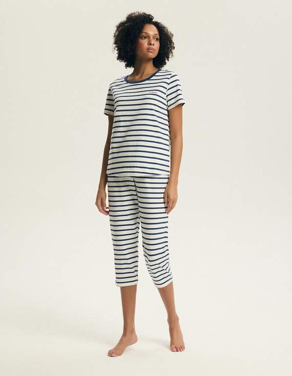 Pijama mujer 45316 Eulana 100% algodón 7/8