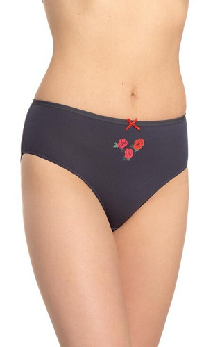 L-122BI-61 Pack de 3 braguitas Lama para mujer, algodón, corte clásico