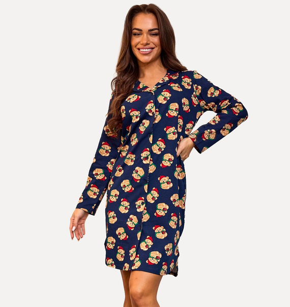 104/474 Camiseta suelta Teddy 7 Cornette - algodón, suelta, manga larga