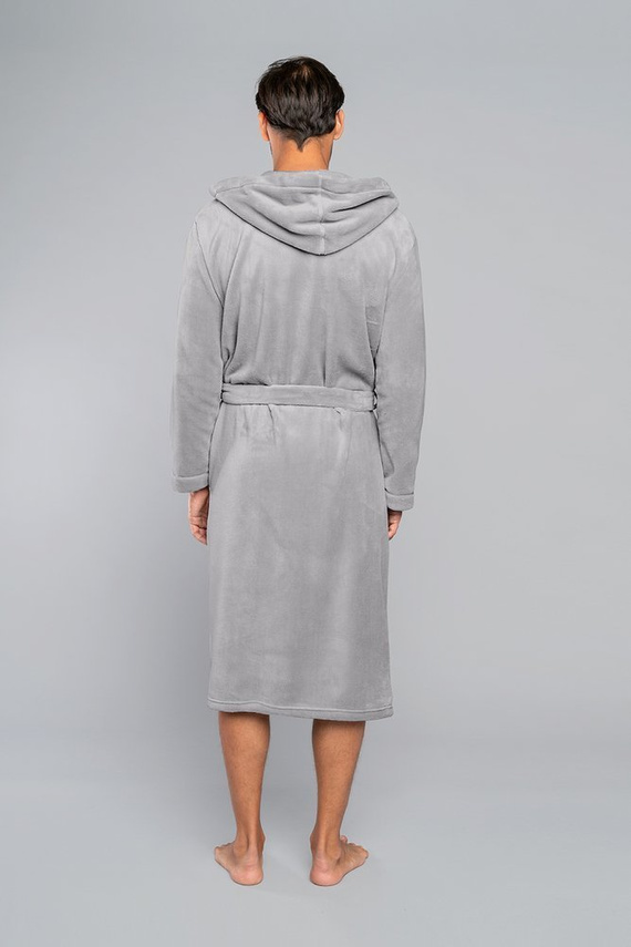 Mimas Albornoz con capucha para hombre Italian Fashion- gris