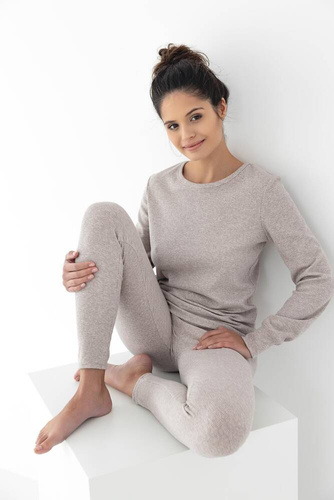 Pijama de mujer Mabel Sensis - beige melange
